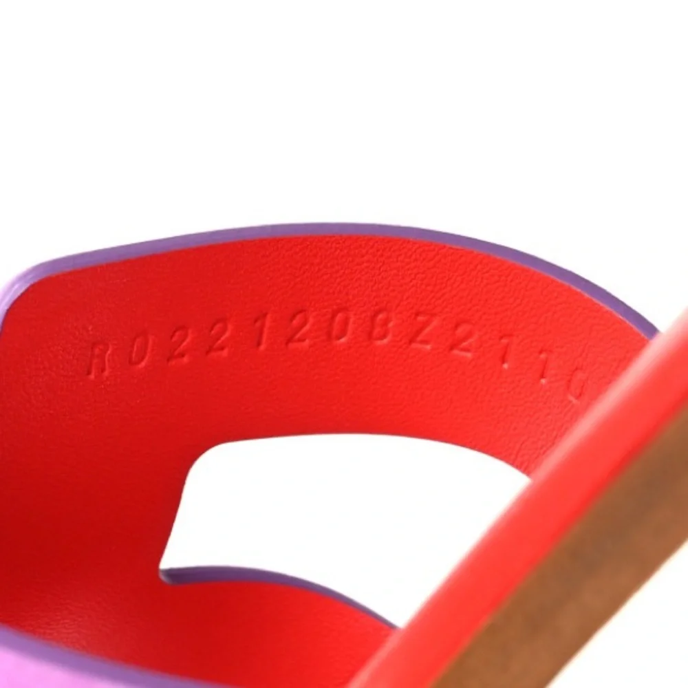 Hermes Purple and Red Sandals - Picture 8 of 9